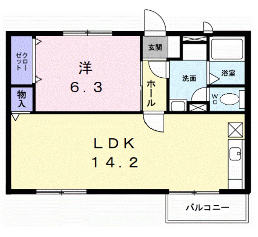 間取図 ビューベルハイツ