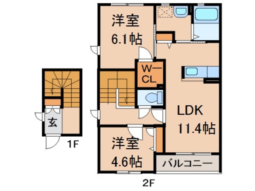 間取図 シャーメゾン縁Ⅱ