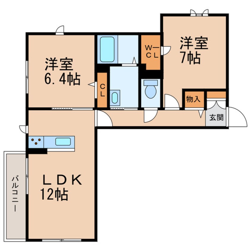 間取図 シャーメゾン彩花
