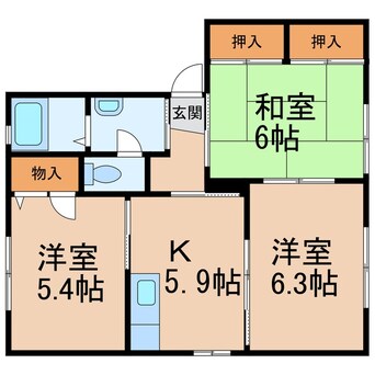 間取図 シャーメゾン紀峰