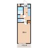 アビテ秋月南 1Kの間取り