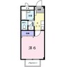 メゾンハッピーⅠ 1Kの間取り