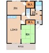 グリーンフル紀の川 2LDKの間取り