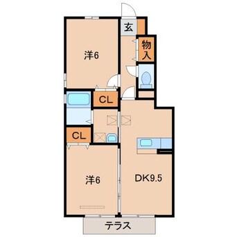 間取図 コーラルヴィラ松島Ⅱ