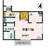 パーチェ寿 1Rの間取り