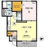 ルーチェモルト 1LDKの間取り