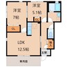 和歌山電鉄貴志川線/日前宮駅 徒歩6分 1階 築20年 2LDKの間取り