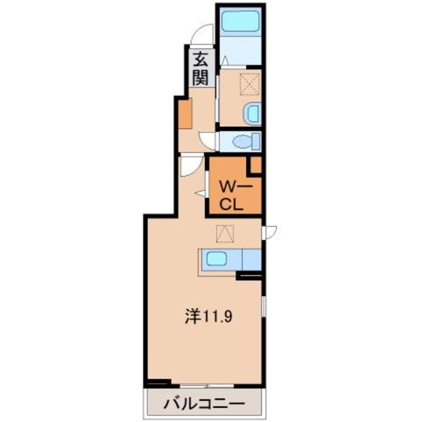 間取図 きのくに線・紀勢本線/紀三井寺駅 徒歩12分 1階 築11年