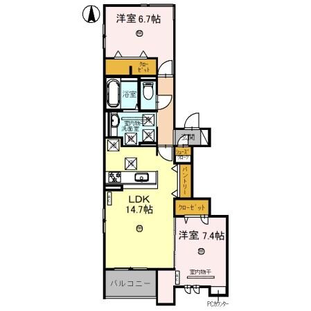 間取り図 COMU TERRACE