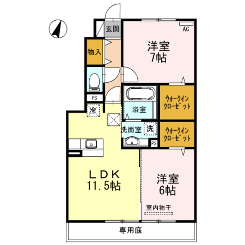 間取図 きのくに線・紀勢本線/和歌山駅 徒歩24分 1階 築12年
