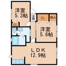 クインテット 2LDKの間取り