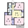 イーストワン 3DKの間取り