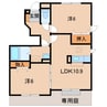 エクセル宮の前スクエア 2LDKの間取り