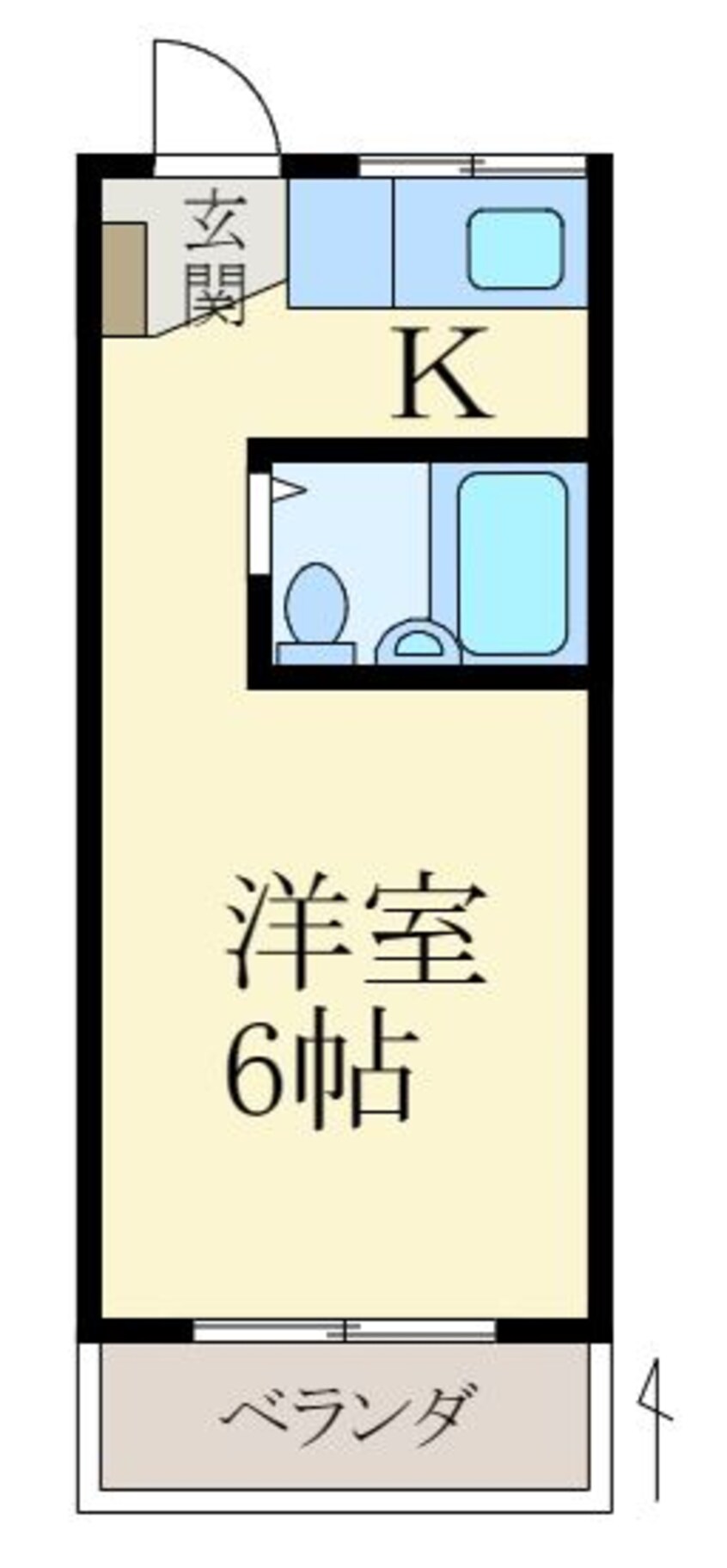 間取図 前ローズハイツ