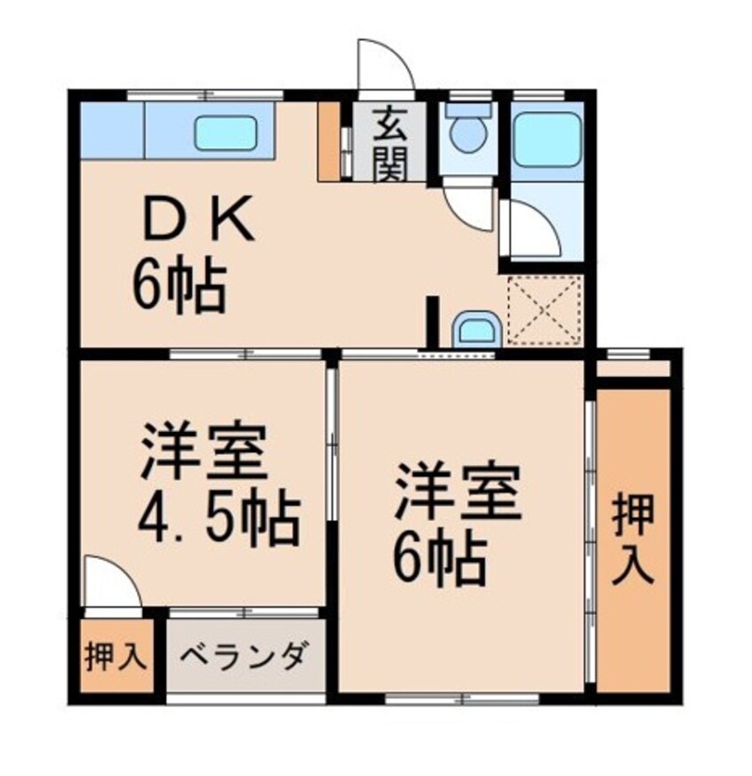 間取図 プレゼンス紀伊1