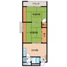 小川コーポ 2DKの間取り