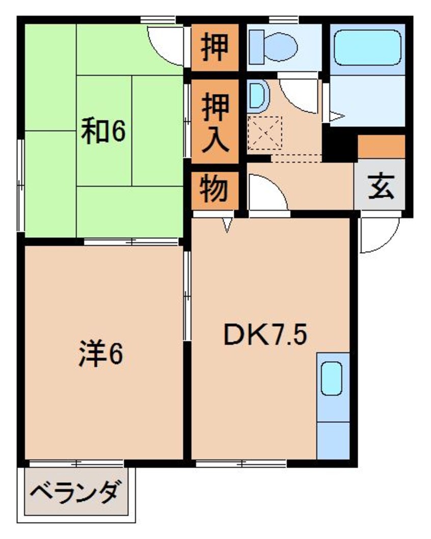 間取図 プレジール松房