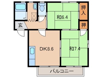 間取図 あしべハイツ