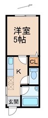 TJ田尻 1Kの間取り