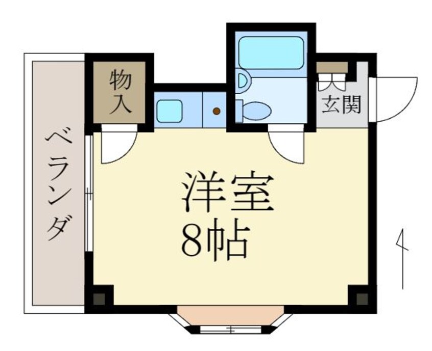 間取図 コーポホワイト有家