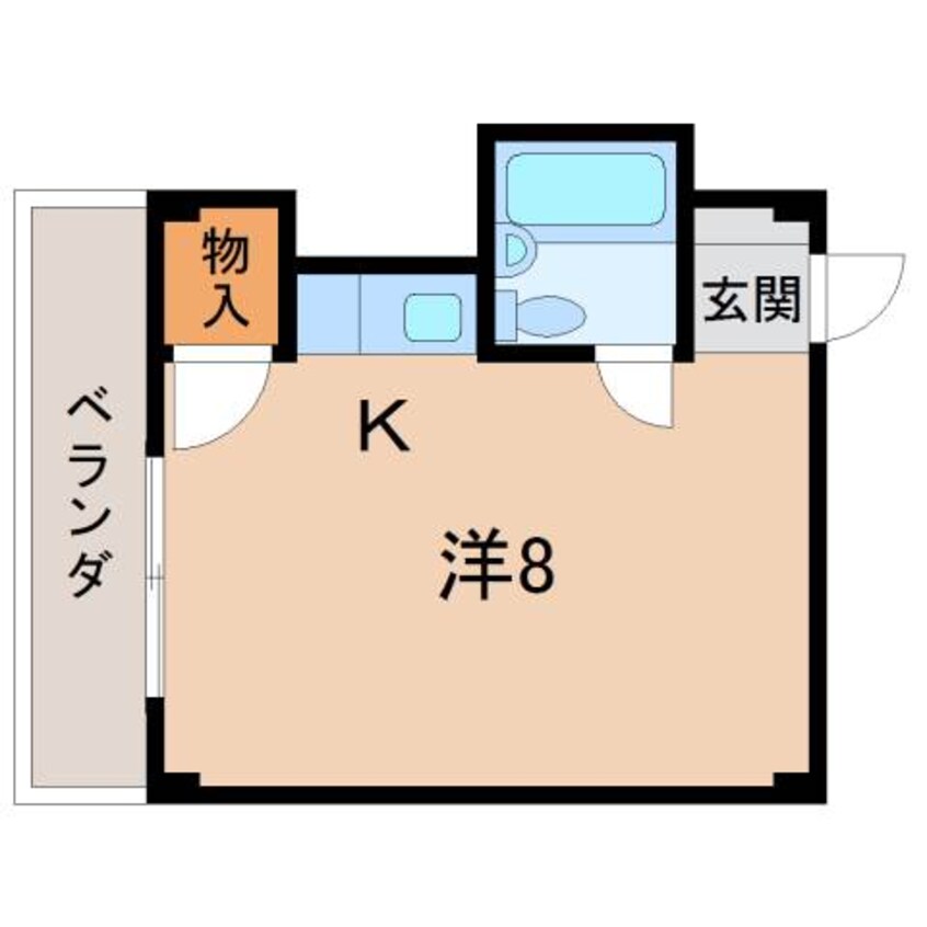 間取図 コーポホワイト有家