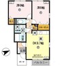 和歌山線/田井ノ瀬駅 徒歩18分 1階 築18年 2DKの間取り
