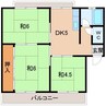 戸根マンション 3DKの間取り