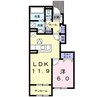 ドルチェ 1LDKの間取り