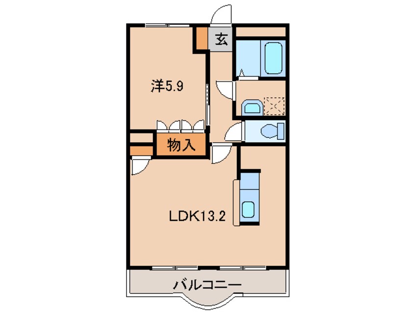 間取図 パロ・アルトＡ