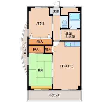 間取図 アルコバレーノ