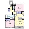 エスペランサⅠ 2LDKの間取り