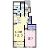 ファミーユⅡ 1LDKの間取り