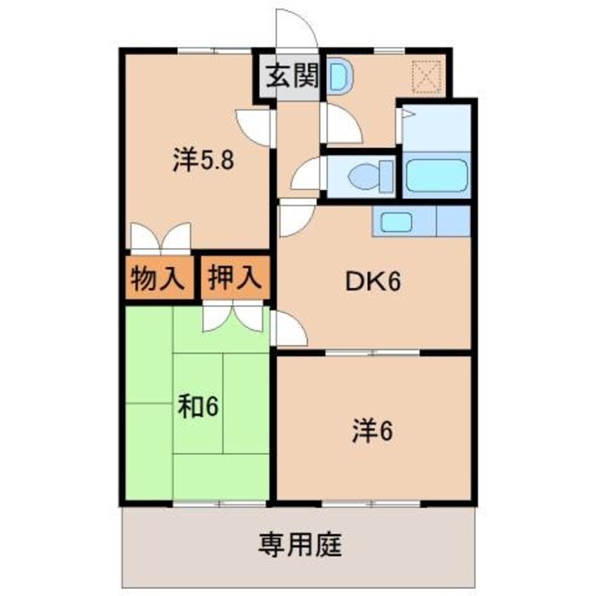 間取図 グリーンフル弘西