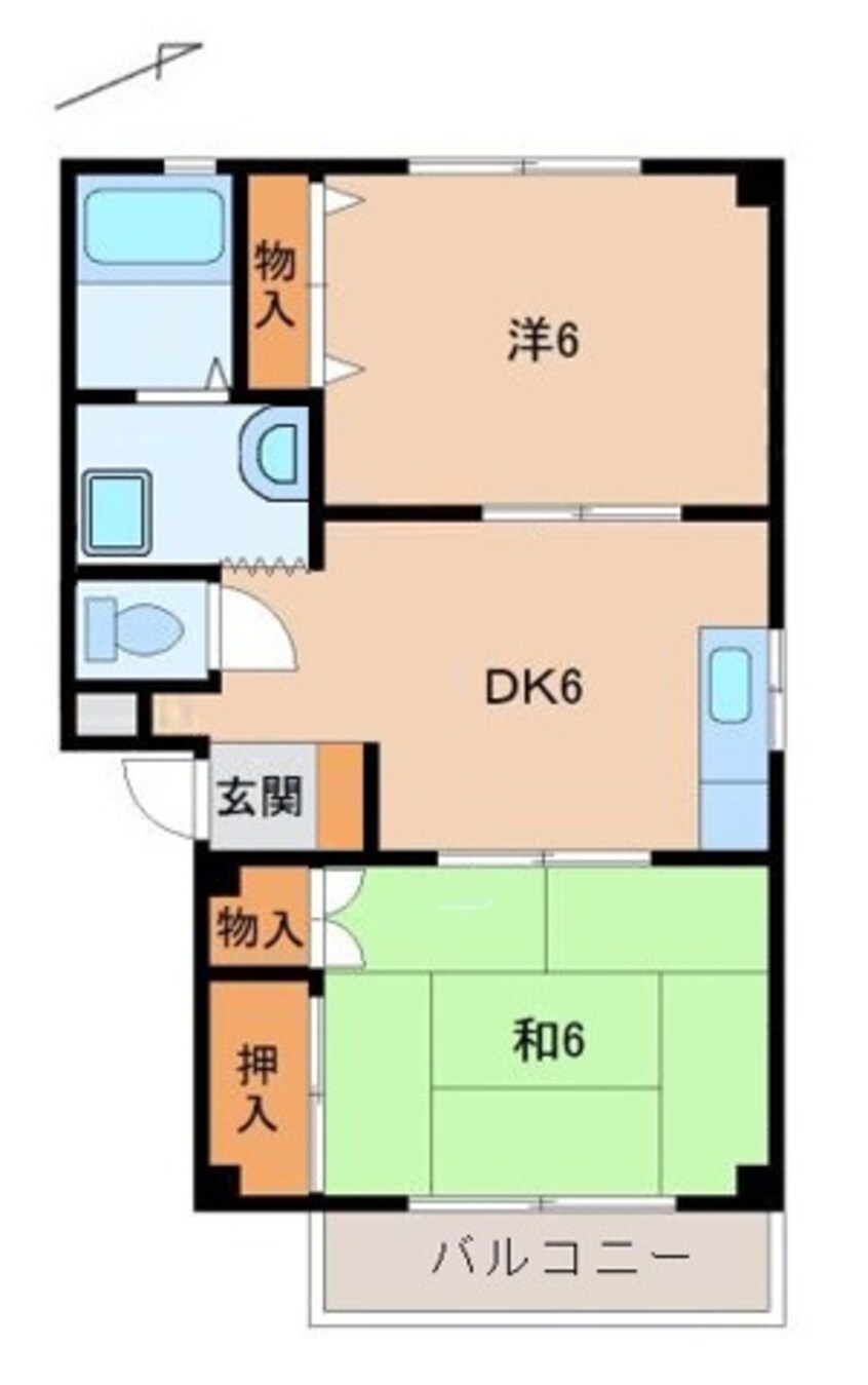 間取図 エスポアール２１川永