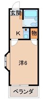 カーサＳＫ 1Kの間取り