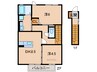 D-roomシルクマム 2DKの間取り