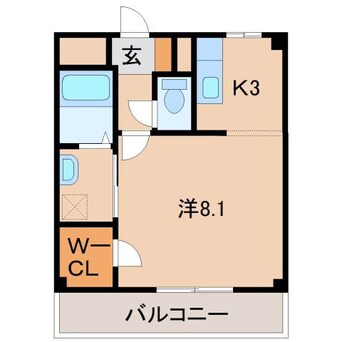 間取図 阪和線・羽衣線/和歌山駅 徒歩15分 2階 築10年