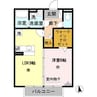 コンフォート 1LDKの間取り