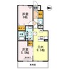 D-room延時　A棟 2DKの間取り