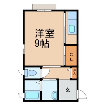 間取図 阪和線・羽衣線/和歌山駅 徒歩3分 2階 築15年