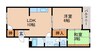 メゾンクルール 2LDKの間取り