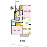 梟の杜コート A棟 2DKの間取り