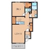 アクエリアス 1LDKの間取り