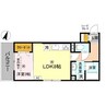 ピオーネ荘 1LDKの間取り