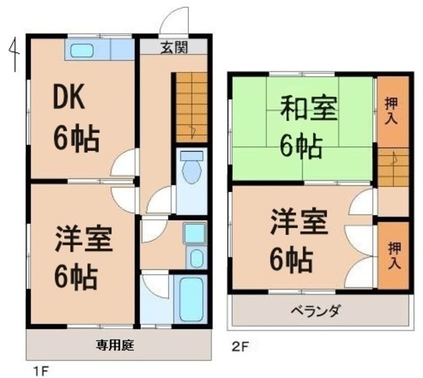 間取図 ハイツ千旦