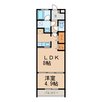 間取図 阪和線・羽衣線/紀伊中ノ島駅 徒歩13分 1階 築13年