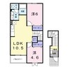 メゾン・コリーヌ 2LDKの間取り