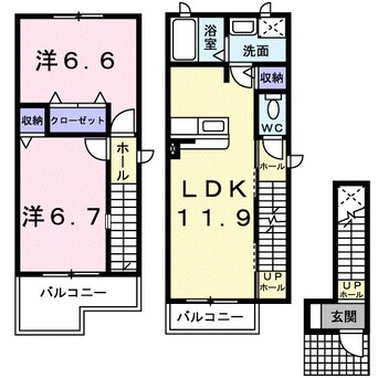 間取図 ラフレシール　ライツ