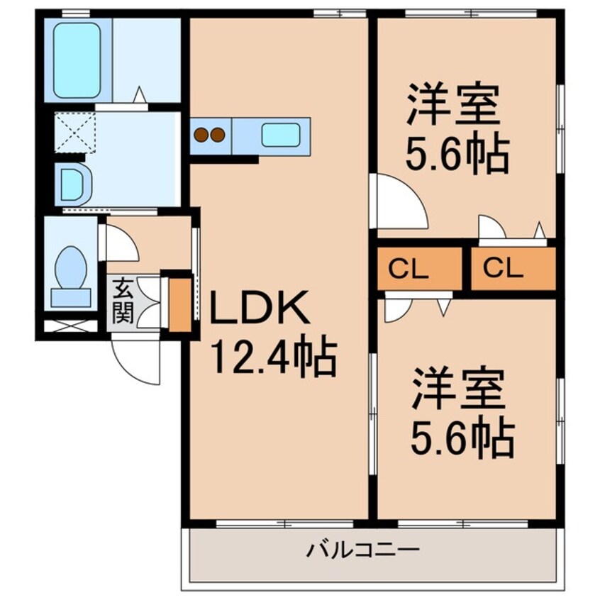 間取図 リッチンコートⅡ