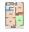 ソレアード赤坂 3DKの間取り